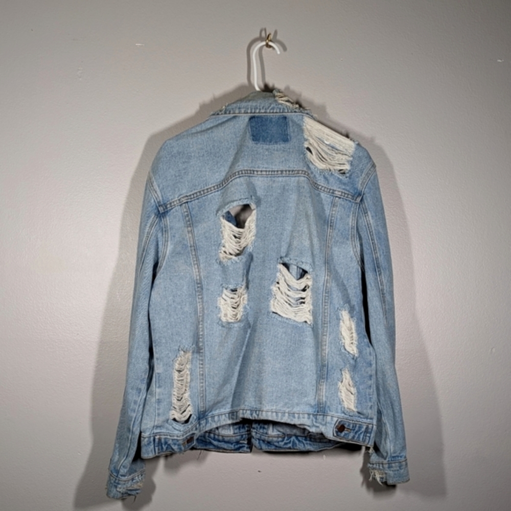 Distressed Denim Jacket - image 2